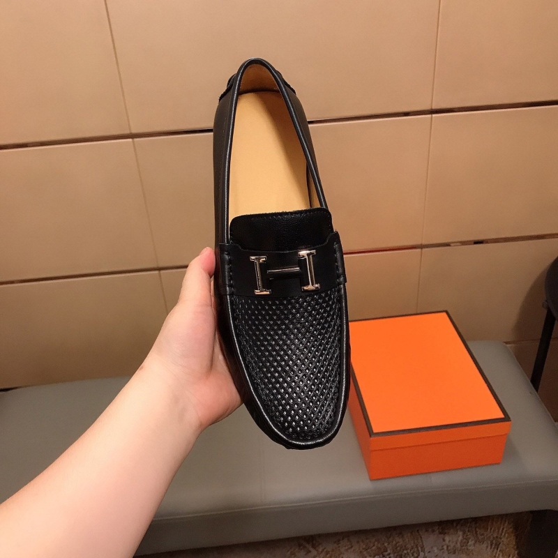 H**mes leather shoes